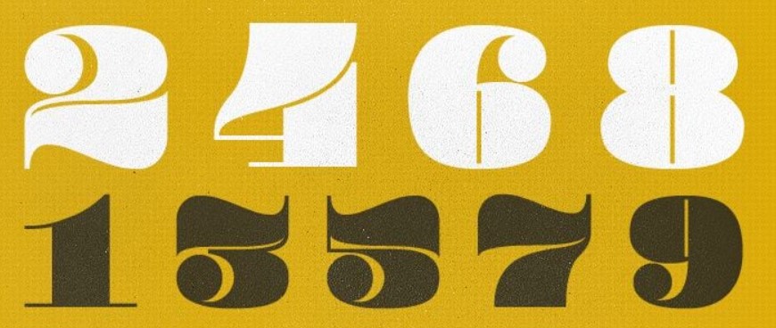 Top Free Number Fonts